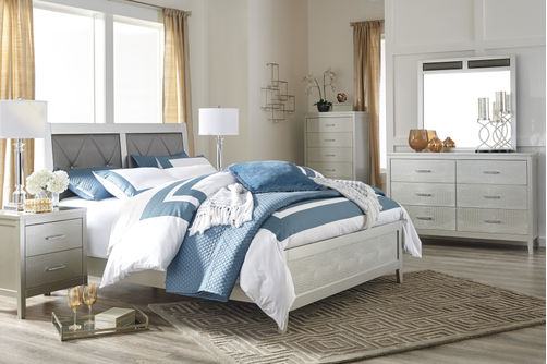 Rent Ashley Olivet 6 Piece Queen Bedroom Set