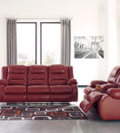 Signature Design by Ashley Vacherie-Salsa Reclining Sofa and Loveseat- Room View