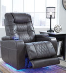 Signature Design by Ashley Composer-Gray Power Recliner- Alternate Room View