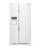 Whirlpool White 21 Cu. Ft. Side-by-Side Refrigerator