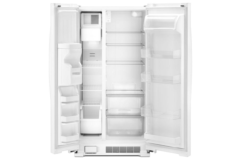 Whirlpool White 21 Cu. Ft. Side-by-Side Refrigerator- Empty View