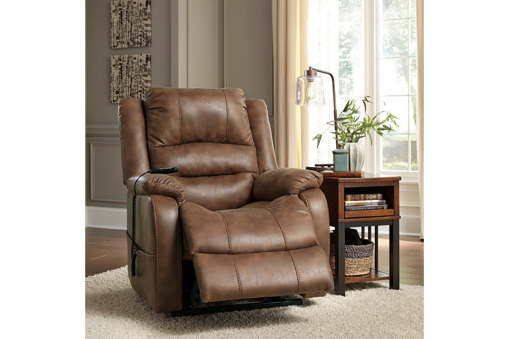 Signature Design by Ashley Yandel Power Recliner- Reclined Footrest