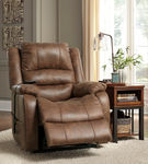 Signature Design by Ashley Yandel Power Recliner- Reclined Footrest