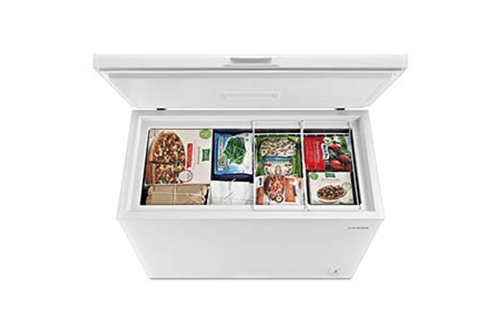 Amana White 9.0 Cu. Ft. Chest Freezer- Open View