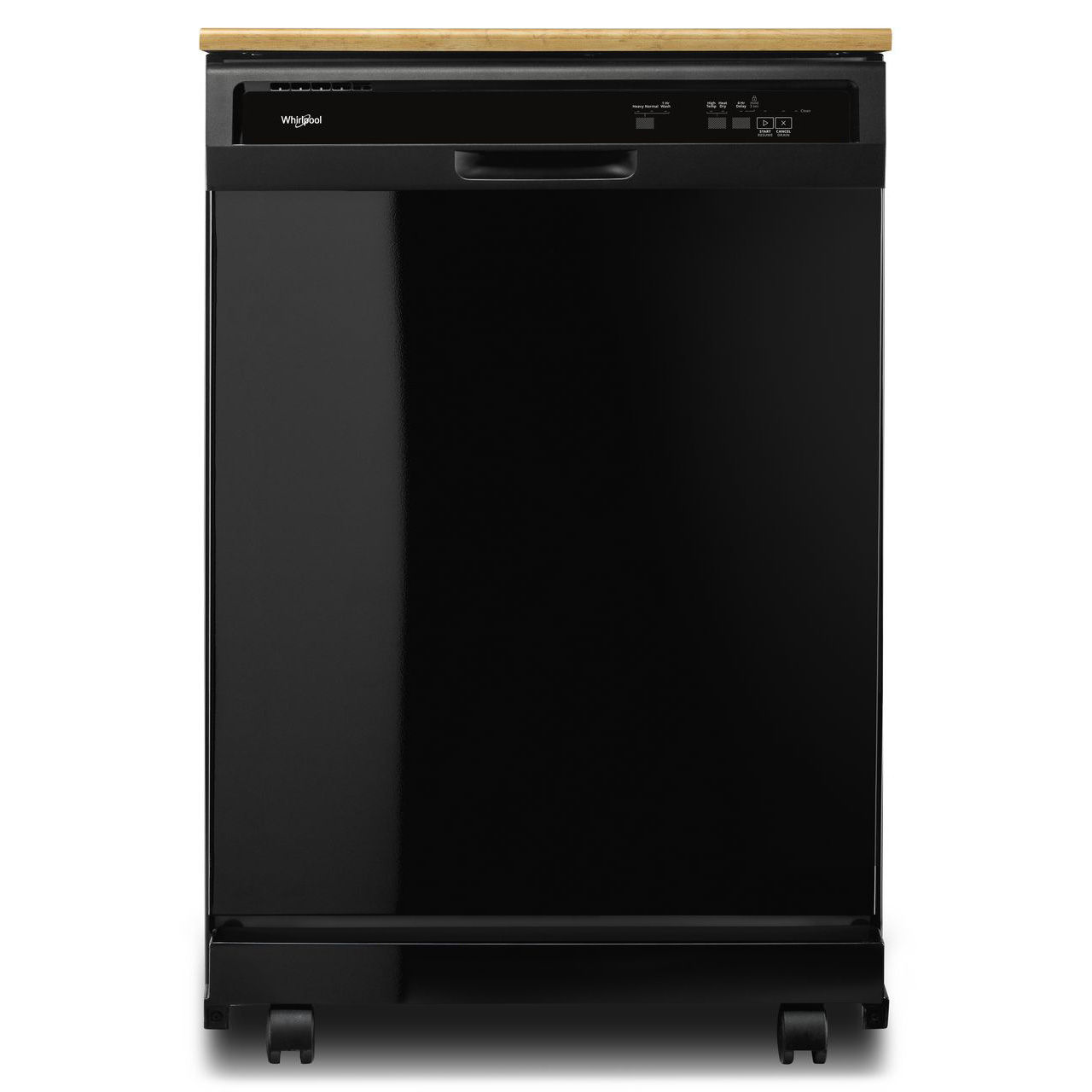 Whirlpool 24 inch Black Portable Dishwasher