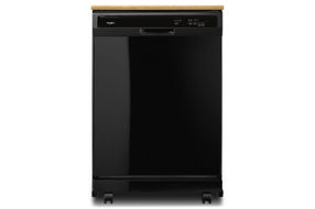 Whirlpool 24 inch Black Portable Dishwasher