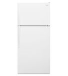 Whirlpool White 14 Cu. Ft. Top-Freezer Refrigerator