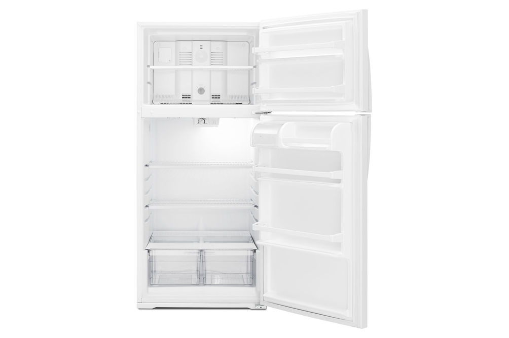 Whirlpool White 14 Cu. Ft. Top-Freezer Refrigerator- Open View