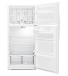 Whirlpool White 14 Cu. Ft. Top-Freezer Refrigerator- Open View