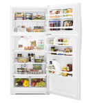 Whirlpool White 14 Cu. Ft. Top-Freezer Refrigerator- Alternate Open View