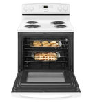 Amana White 4.8 Cu. Ft. Coil Top Electric Range- Open View