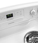 Amana White 4.8 Cu. Ft. Coil Top Electric Range- Top View