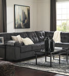 Signature Design by Ashley Accrington 2-Piece Sectional with Chaise - Sample Room View