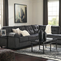 Signature Design by Ashley Accrington 2-Piece Sectional with Chaise - Sample Room View