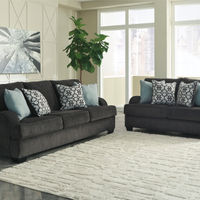 Benchcraft Charenton-Gray Sofa and Loveseat- Room View