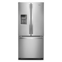 Whirlpool Stainless 20 Cubic Feet French Door Bottom Mount Refrigerator with Water Dispenser 