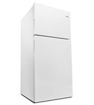 Amana White 18 Cu. Ft. Top-Freezer Refrigerator- Angle View