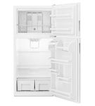 Amana White 18 Cu. Ft. Top-Freezer Refrigerator- Open View