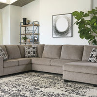 Signature Design by Ashley Ballinasloe-Platinum 3-Piece Sectional- Room View