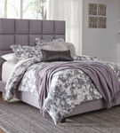 Signature Design by Ashley Dolante Queen Square-Tufted Upholstered Bed - Gray - Sample Room View