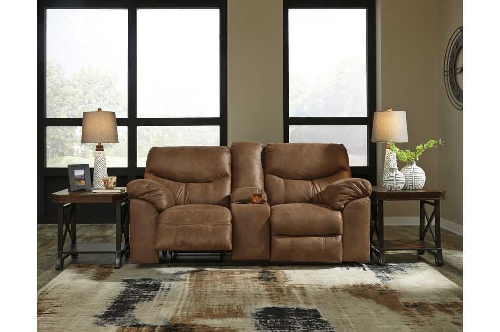 Signature Design by Ashley Boxberg-Bark Power Reclining Loveseat- Room View