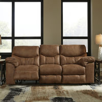 Signature Design by Ashley Boxberg-Bark Power Reclining Sofa- Room View