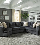 Signature Design by Ashley Eltmann-Slate 3-Piece Sectional- Room View