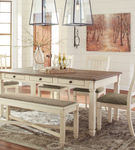 Signature Design by Ashley Bolanburg 6-Piece Dining Set- Room View 