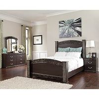 Signature Design by Ashley Vachel 6-Piece Queen Poster Bedroom Set- Room View