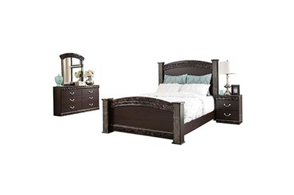 Signature Design by Ashley Vachel 6-Piece Queen Poster Bedroom Set