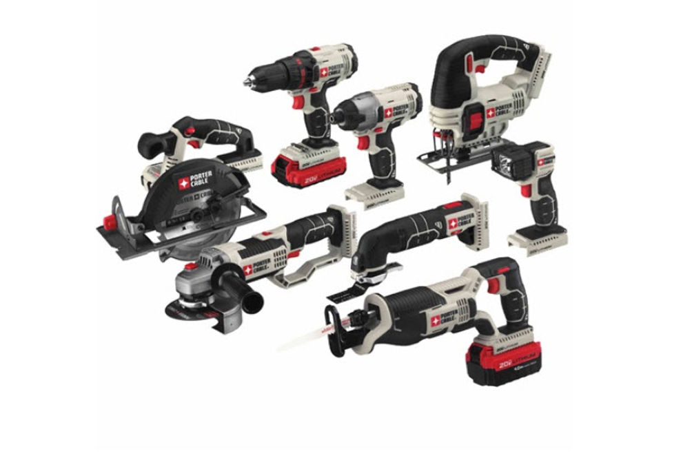 Porter-Cable 8-Piece 20V Max Cordless Tool Kit Combo