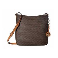 Michael Kors Jet Set Large Signature Messenger Bag - Brown