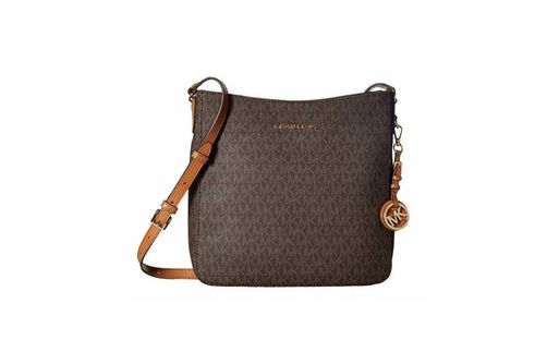 Michael Kors Jet Set Large Signature Messenger Bag - Brown