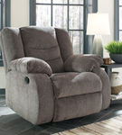 Signature Design by Ashley Tulen-Gray Rocker Recliner- Room View