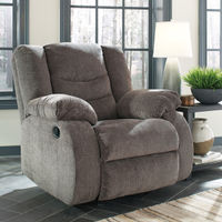 Signature Design by Ashley Tulen-Gray Rocker Recliner- Room View