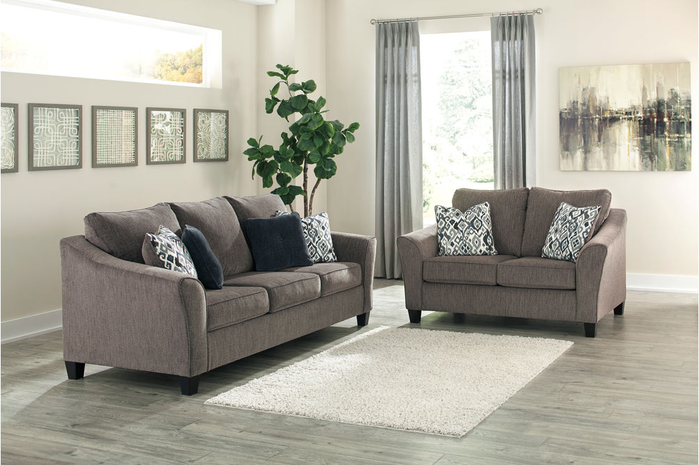Signature Design by Ashley Nemoli-Slate Sofa and Loveseat. Same-Day  Delivery at Rent-A-Center!