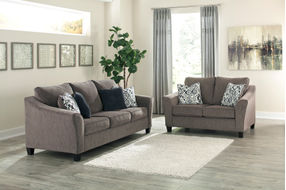 Signature Design by Ashely Nemoli-Slate Sofa and Loveseat- Room View