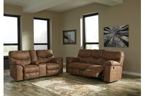 Signature Design by Ashley Boxberg-Bark Reclining Sofa and Loveseat- Room View