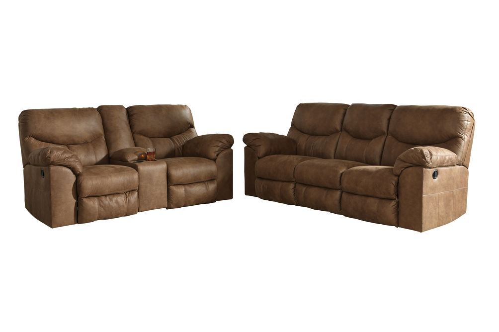 Signature Design by Ashley Boxberg-Bark Reclining Sofa and Loveseat