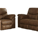 Signature Design by Ashley Boxberg-Bark Reclining Sofa and Loveseat