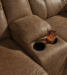 Signature Design by Ashley Boxberg-Bark Reclining Sofa and Loveseat - Cup Holders 