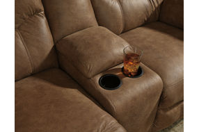 Signature Design by Ashley Boxberg-Bark Reclining Sofa and Loveseat - Cup Holders 