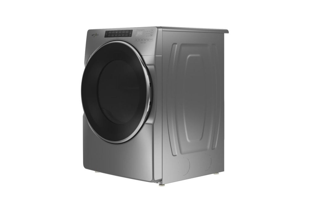 Whirlpool Chrome 7.4 Cu. Ft. Electric Dryer - Side Angle View