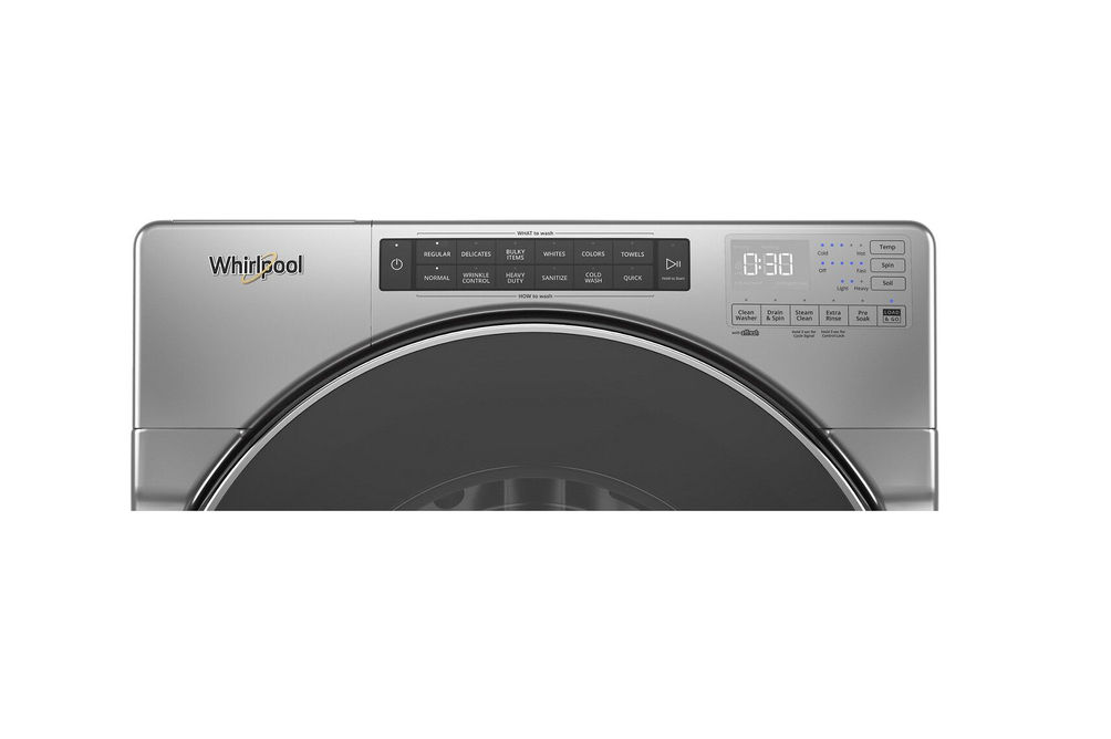 Whirlpool Chrome 4.5 Cu. Ft. Front Load Washer - Washer Controls