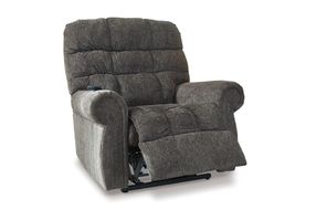 Signature Design by Ashley Ernestine-Slate Power Lift Recliner - Reclining View