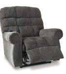 Signature Design by Ashley Ernestine-Slate Power Lift Recliner - Reclining View