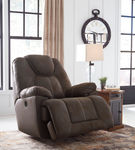 Signature Design by Ashley Warrior Fortress-Coffee Power Rocker Recliner- Alternate View