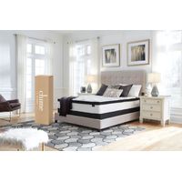 Signature Design by Ashley Chime 12 Inch Hybrid Queen Mattress- Sample Room View