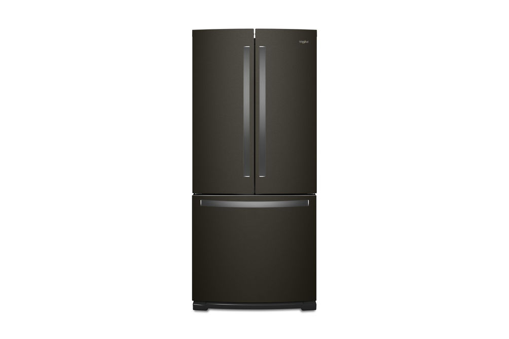 Refrigerador/Nevera con Puertas Estilo Frances de 20 Pies Cúbicos Acero Inoxidable Negro de Whirlpool