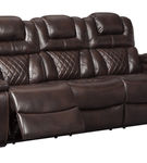 Signature Design by Ashley Warnerton-Chocolate Power Reclining Sofa